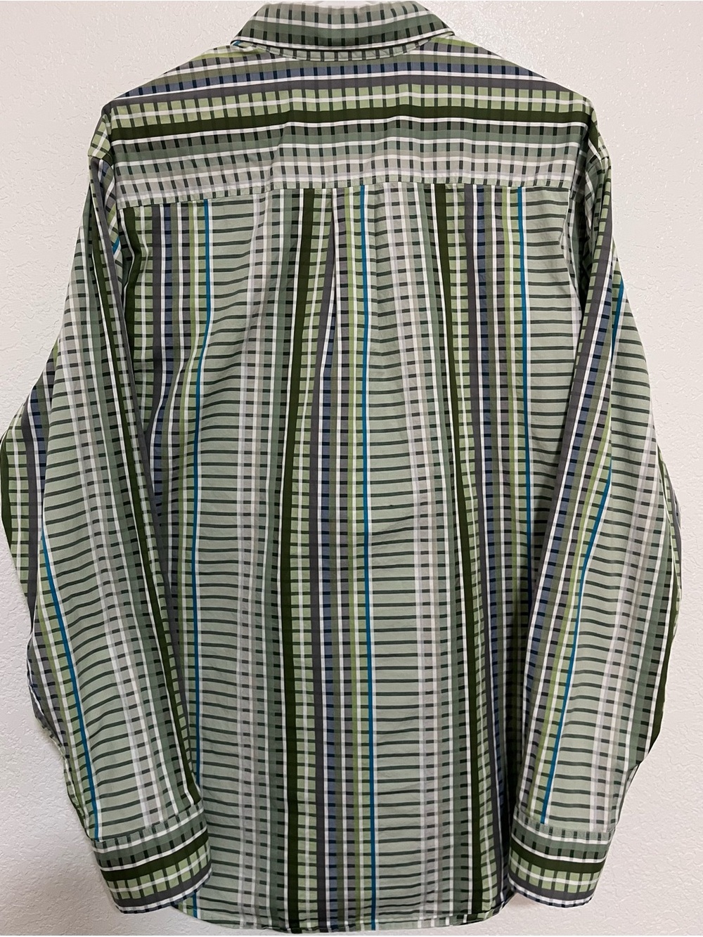 Tommy Bahama Luxury Pima Cotton Long Sleeve Shirt Green Multi-Color L - Picture 6 of 7